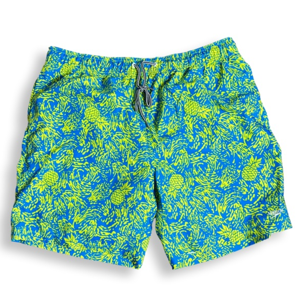 Speedo Authentics Men's Swim‎ Board Trunks Swim Shorts Pineapple Print